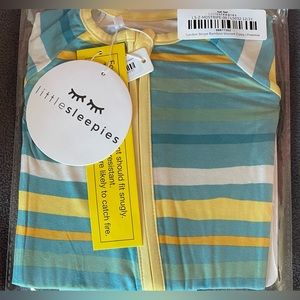 NIB/NWT Little Sleepies Garden Stripes Zippy Preemie